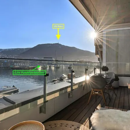 Dinbnb I Luxury With Views L Large Balcony * Μπέργκεν